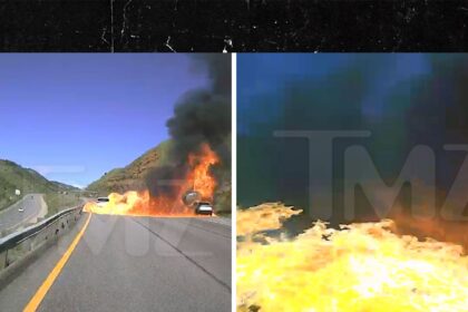 Colorado driver drives through fireball after tanker crash caught in dashcam video