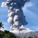 Indonesia's Mount Ibu erupts and spews clouds of ash